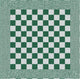 Ddddd barbeque keukendoek - set van 6 - katoen - geruit - 50x55 cm - groen