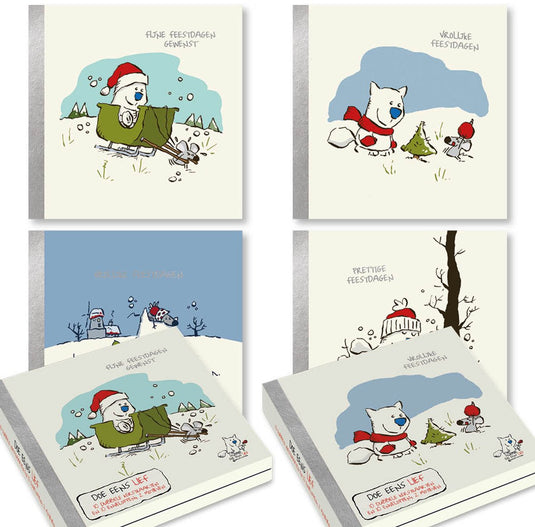 Willem ritstier doe eens lief kerstkaarten - set 2