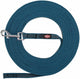 Trixie riem sleeplijn voor hond met rubber anti slip petrol blauw s m 5 mtr x 1,5 cm