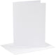 Creativ company cc kaarten en enveloppen 12,7x17,8 cm wit 4 stuks