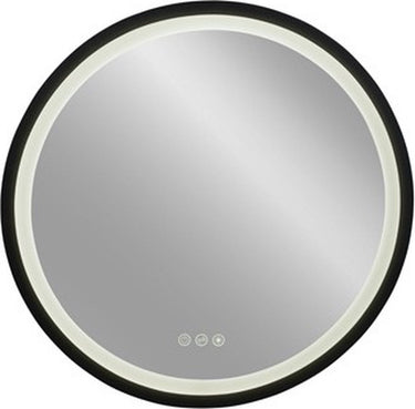 Plieger nero round spiegel rond 80 cm met led met touch bediening