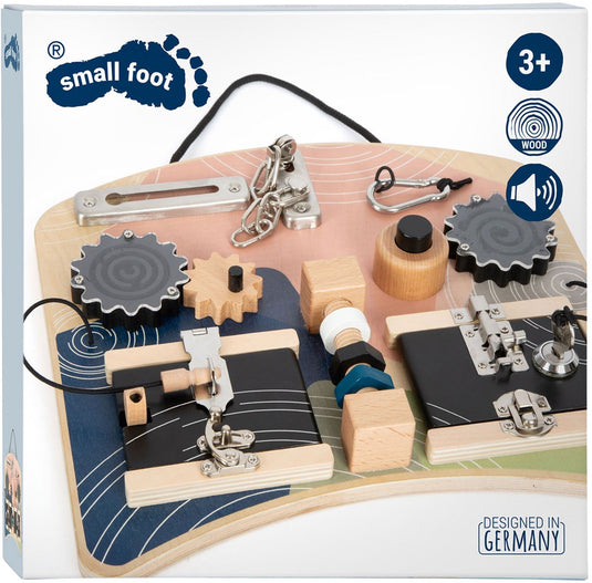 Small foot - houten activiteitenbord rotatie en sloten