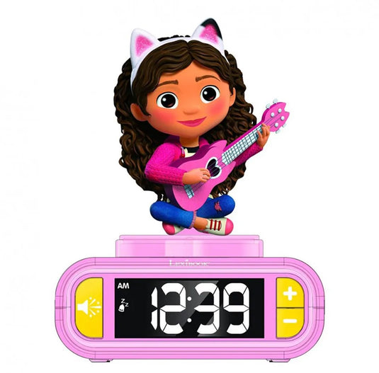 Gabby dollhouse 3d digitale alarmklok met licht en geluid
