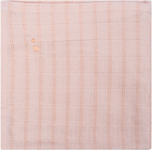 Snoozebaby hydrofiele doek 80 x 80cm - baby wikkeldoek - slaapdoek milky rust - roze -