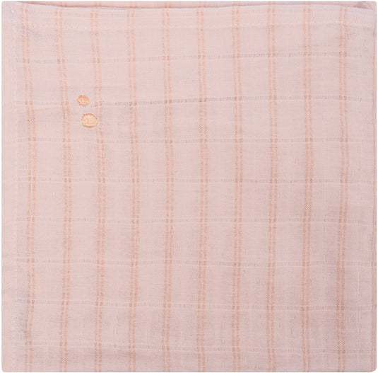 Snoozebaby hydrofiele doek 80 x 80cm - baby wikkeldoek - slaapdoek milky rust - roze -
