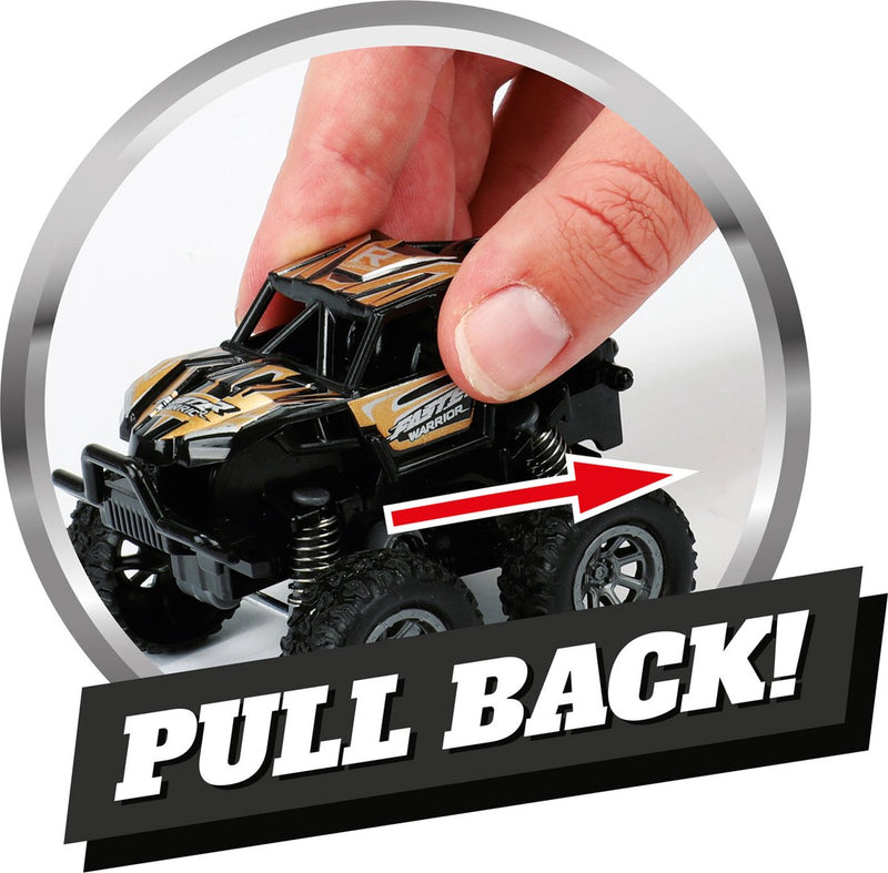 Afbeelding laden in galerijviewer, Vehicool cars trucks pull-back monster truck 4x4
