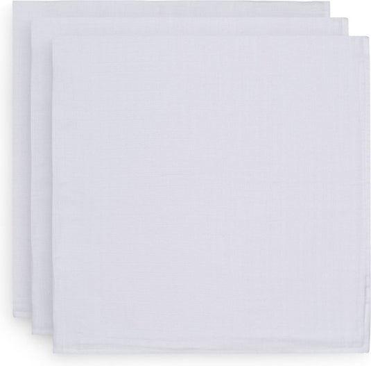 Jollein hydrofiel multidoek basic 70x70cm - white - 3 stuks