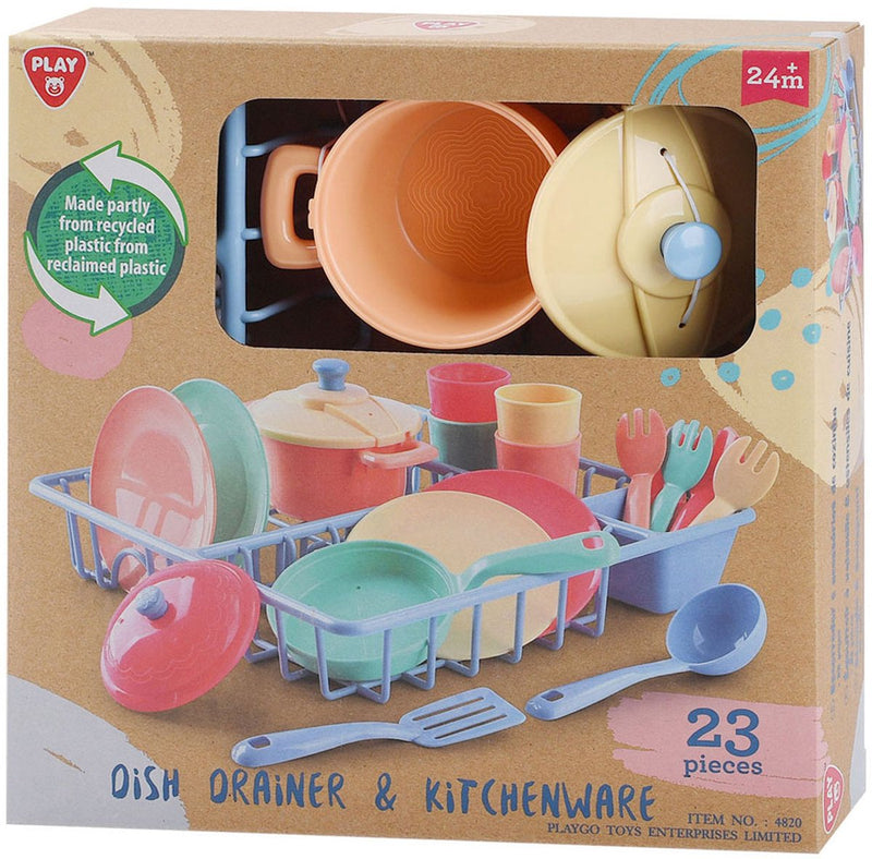 Chargez l'image dans la visionneuse de la galerie, Playgo wasrek met keukenaccessoires - 23dlg
