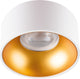 Kanlux s.a. - led gu10 plafondspot wit goud rond - enkelvoudig voor 1 led gu10 spot