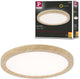 Paulmann led-paneel atria shine backlight ip44 rond 190 mm 11,2w 850lm 3000k houtlook