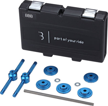 Bbb cycling bearingpress set toolbox – lager pers set fiets – 22 24 29 30mm bracket standaarden – zwart – btl-231