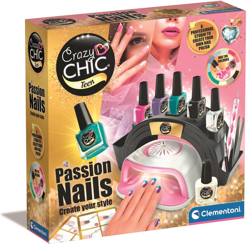 Afbeelding laden in galerijviewer, Clementoni crazy chic passion nails nagelset
