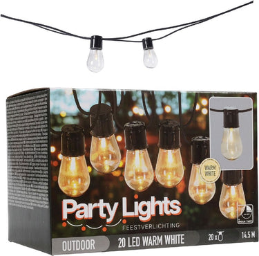 Van der meulen overige merken lichtsnoer 20 leds met timer warm wit