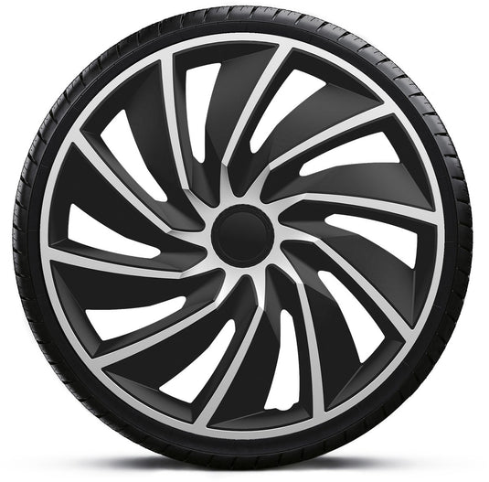 Gorecki wieldoppenset turbo van 17 zwart zilver