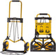 Stanley opvouwbare steekwagen ft582 - draagvermogen tot 90kg - transportwagen - 50 x 45 x 98 cm - lichtgewicht aluminium - zwart geel