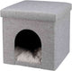 Trixie poef kattenmand relax-iglo alois grijs