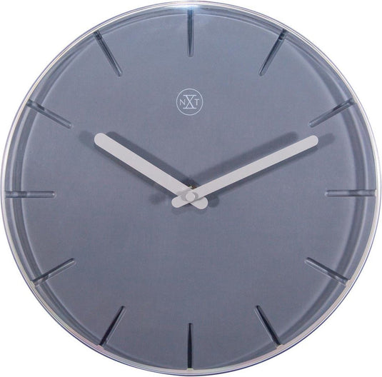 Nextime nxt sweet – wandklok – 20 cm – plastic – grijs – stil