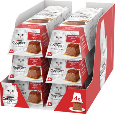 Gourmet revelations mousse - kattenvoer natvoer - rund - 24 x 57 g