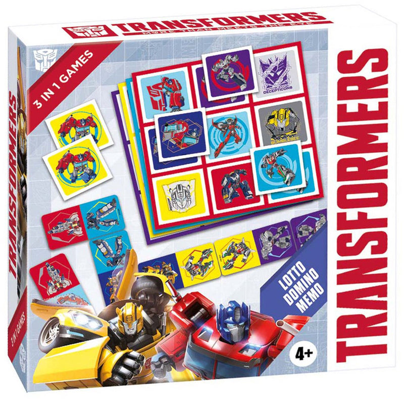Chargez l'image dans la visionneuse de la galerie, Tactic transformers 3in1 memo lotto domino
