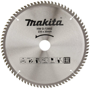 Makita cirkelzaagblad voor aluminium | standaard | ø 235mm asgat 30mm 80t - d-72992