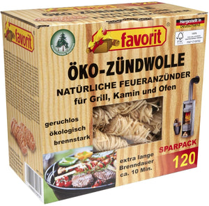 Favorit® eco ontstekingswol - aanmaakblokjes - 120 stuks