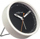Nextime small – tafelwekker – 9 × 9 × 7.5 cm – metaal – wit zwart – stil