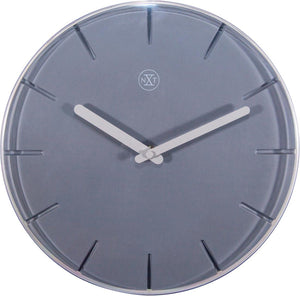 Nextime nxt sweet – wandklok – 20 cm – plastic – grijs – stil