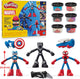 Play-doh marvel heldenavonturen speelset - boetseerklei - inclusief 3 figuren - spider-man - black panther - captain america