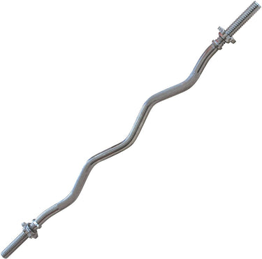 Tunturi halterstang - curlstang -120cm - 30mm - schroefsluiting - incl. gratis fitness app