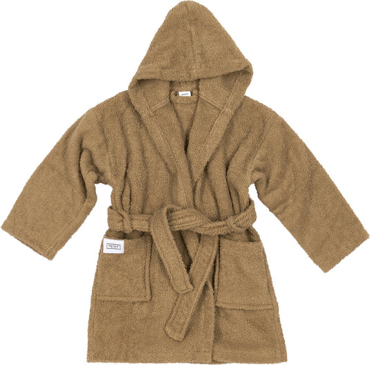 Meyco baby uni badjas - badstof - toffee - 98 104