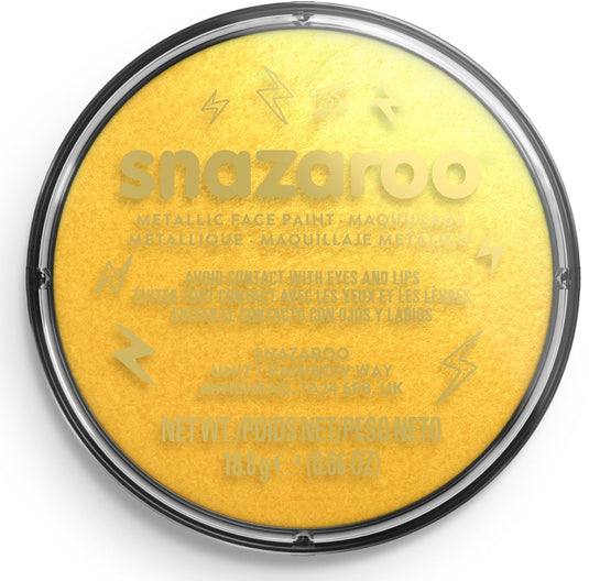 Snazaroo 1118777 - metallicgold - 18ml aqua schmink kinderschmink voor kinderen en volwassenen