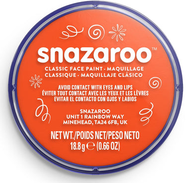 Snazaroo 1118552 - dark orange - 18ml aqua schmink kinderschmink voor kinderen en volwassenen
