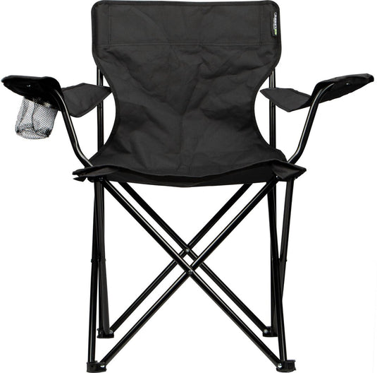 Abbey camp campingstoel - vouwstoel - visstoel - incl draagtas - zwart