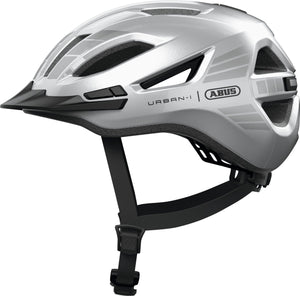 Abus fietshelm urban-i 4.0 lr signal silver xl - 60-64 cm - zilver - geschikt voor gebruik op elektrische fietsen - stadsfietsen - 300 g