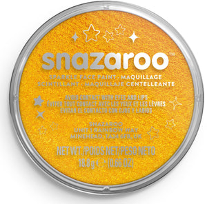 Snazaroo 1118221 sparkle yellow – 18ml aqua schmink kinderschmink voor kinderen en volwassenen