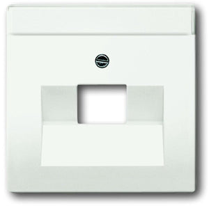 Busch-jaeger busch jaeger future linear afdekplaat 1xrj45 rj11 mat studiowit 1803-884