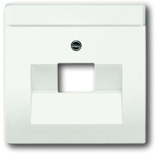 Busch-jaeger busch jaeger future linear afdekplaat 1xrj45 rj11 mat studiowit 1803-884