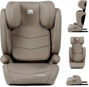 Deryan charlie luxe autostoel i-size - isofix - 100 tot 150 cm - truffle nougat