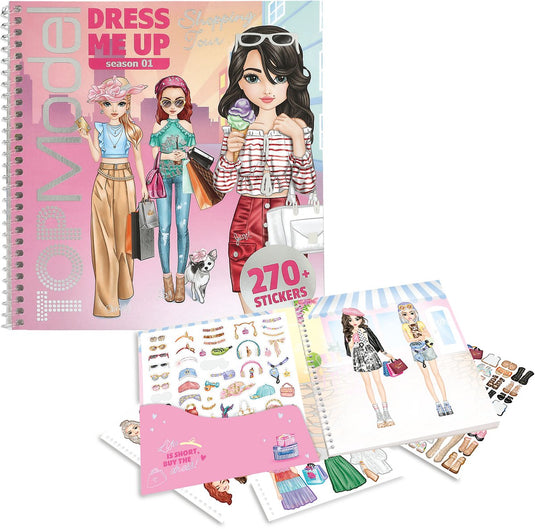 Depesche - topmodel dress me up shopping tour stickerboek