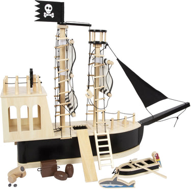 Small foot - houten poppenhuis piratenboot