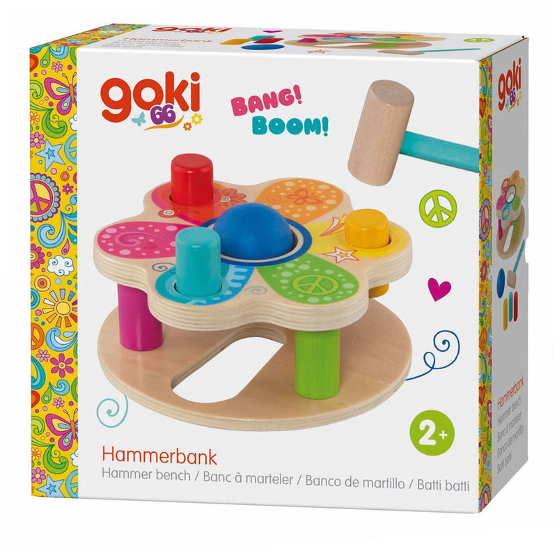 Afbeelding laden in galerijviewer, Goki houten hamerbank
