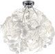 Rl live your light reality leavy - plafondlamp - chroom - excl. 1x e27 8,5 w - plafondbevestiging - patroon bescherming