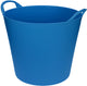 Talen tools - flexibele kuip - met hendels - kunststof - 38 liter - lichtblauw