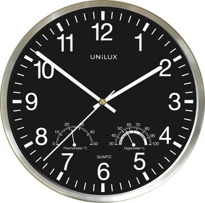 Unilux wetty klok grijs