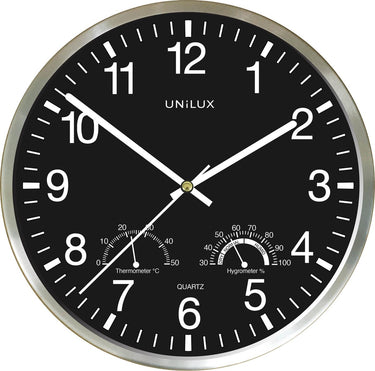 Unilux wetty klok grijs