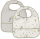 Jollein slabbetjes waterproof - 2 stuks - 30 cm - tiny park