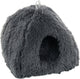Flamingo kattenbed – katten slaapmand – kattenhuis – kattenhol – cat cave – grijs, 39 x 39 x 42 cm – slaapplaats krems