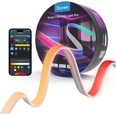 Govee slimme cob ledstrip 3m matter rgbic+w - 1260 leds p m inkortbaar