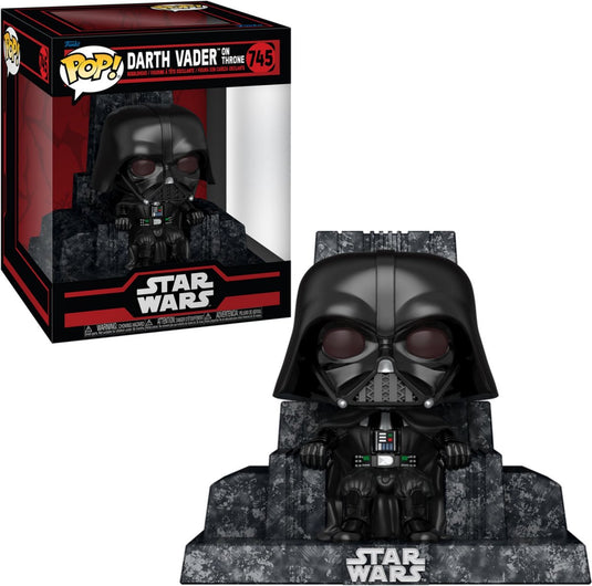 Funko star wars darth vader on throne (pop! deluxe) vinylfiguur 745 pop! meerkleurig