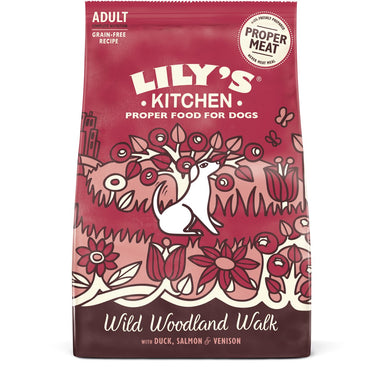 Lily's kitchen - hondenvoer - droogvoer - eend, zalm en hert - 12 kg